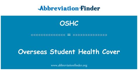 oshc stands  overseas student health cover abbreviation finder