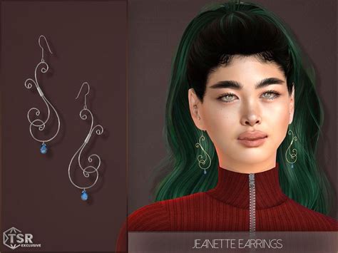 Playerswonderland S Jeanette Earrings In Sims Piercings Sims