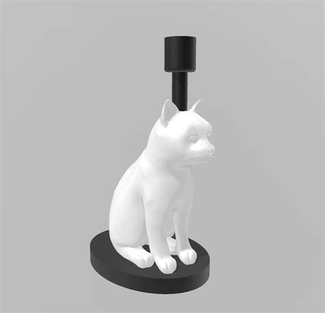 Stl File Cat Lamp 🐱・template To Download And 3d Print・cults