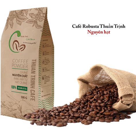 Cafe Mộc Robusta Hữu Cơ – Nguyên Hạt (Coffee Bean) – Thuần Trịnh Cafe