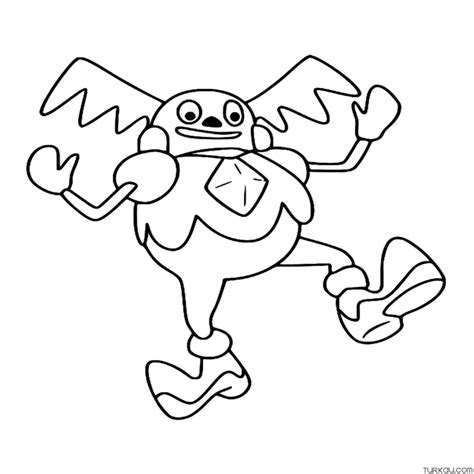 Pokemon Galarian Mr Mime Coloring Page Turkau