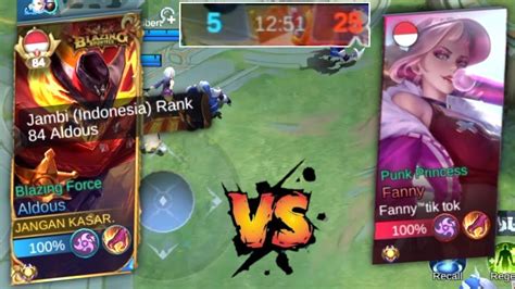 Aldous Jungler Vs Fanny Jungler Gendong Team Fedder Aldous Best Build