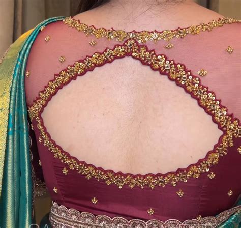 Pin By Manjula Reddy On Blouses Blouse Hand Designs Lace Blouse