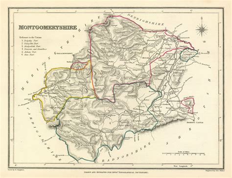 Antique County Map Of Radnorshire By Creighton And Walker For Lewis C1840