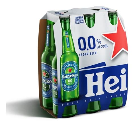 Heineken Zero Long Neck 330ml 6 Unidades MercadoLivre