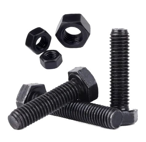 Made In China Fasteners Grade Black Hex Screw Bolts And Nuts Hexagon