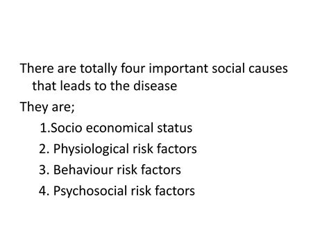 Social Causes Of Disease Ppt