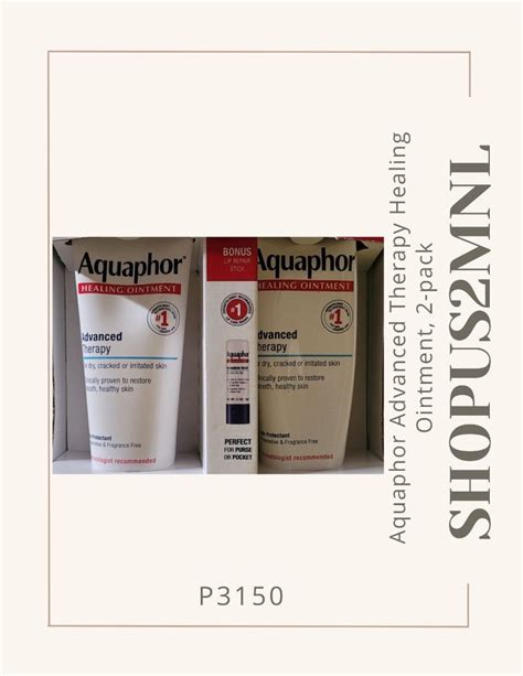 Aquaphor Healing Ointment 2packs with free lip repair stick, Beauty & Personal Care, Bath & Body ...