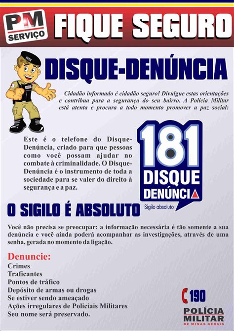 Pm Realiza Campanha Do Disque Denúncia 181