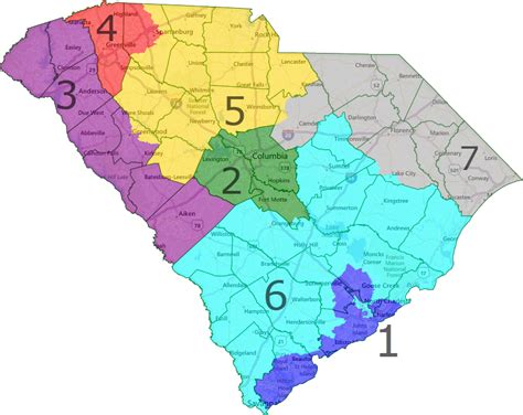 South Carolina District Map