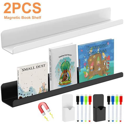 Lieonvis Pcs Magnetic Book Shelf For Whiteboard Reusable Acrylic