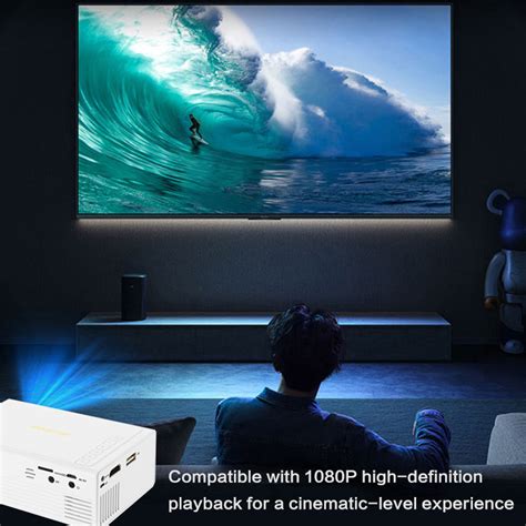 Mini Projector For Phone Small Projector Hdmi Usb Laptop Wired