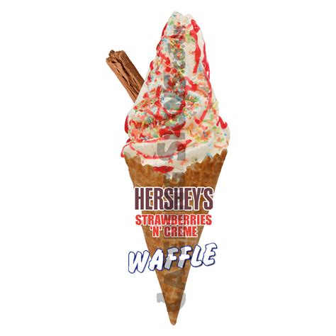 Hersheys Strawberry Creme Waffle Cone Catering Signs Uk