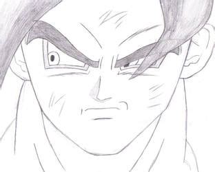 Goku Face Drawing at PaintingValley.com | Explore collection of Goku ...