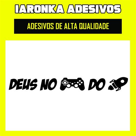 Adesivo Deus No Controle Do Foguete 19cmx3cm Shopee Brasil