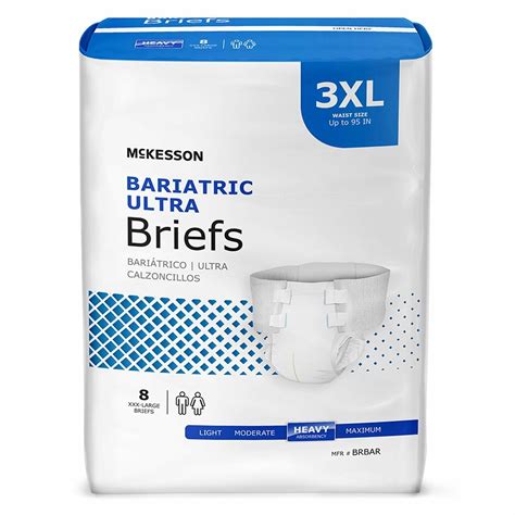 Mckesson Ultra Plus Bariatric Disposable Briefs Heavy Absorbency