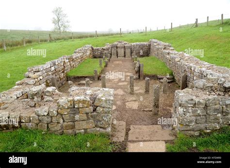 Hadrian S Wall Temple Of Mithras Hi Res Stock Photography And Images