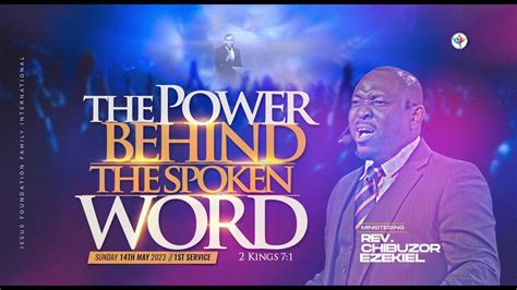 The Power Of The Spoken Word Part 1 Rev Chibuzor Ezekiel YouTube