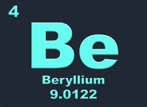 Beryllium Properties, Reactions and Uses to man in detail