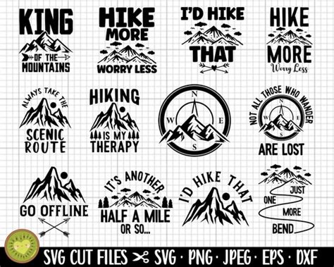 Hiking Svg Bundle Hiking Png Bundle Hiker Png Bundle Hiker Svg Etsy