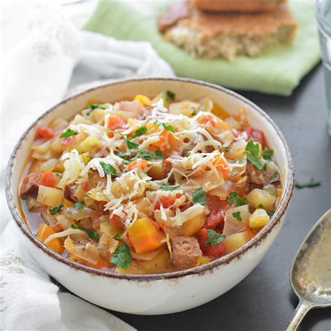 Kielbasa And Cabbage Soup