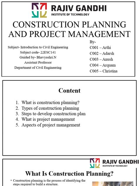 Construction Planning and Project Management | PDF | Project Management ...