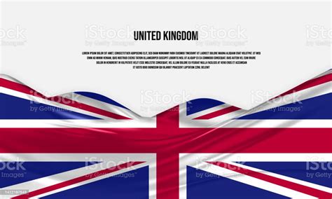 United Kingdom Flag Design Waving Uk Or England Flag Made Of Satin Or ...