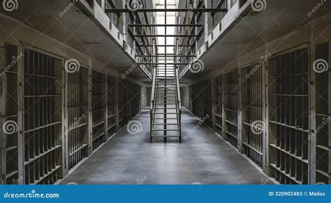 A Stark View of Jail Cells stock image. Image of prison - 320902483