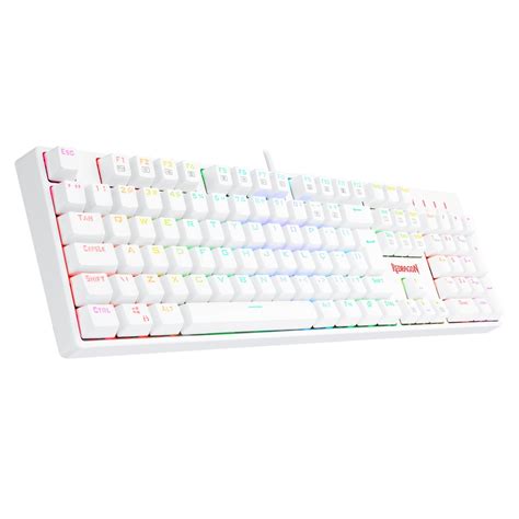 Teclado Óptico Redragon Surara Pro RGB Switch Red White ABNT Full