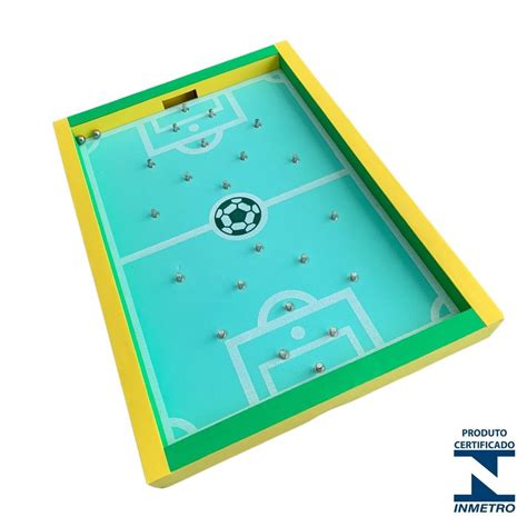 Mini Campo De Futebol Brasil Peteleco Dedobol Dedoball Produto