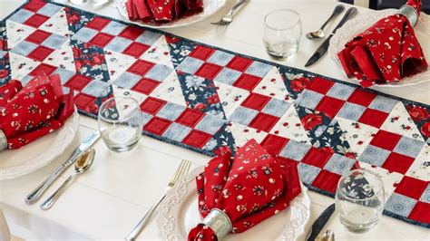 How To Make A Diagonal Table Runner With Jen From Shabby Fabrics