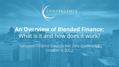 An Overview Of Blended Finance What Is It And How Does It Work Youtube