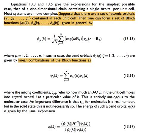 Physical Chemistry Tight Binding Model With Extended Huckel