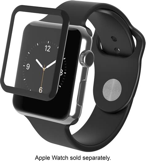 Best Buy Zagg Invisibleshield Glass Luxe Screen Protector For Apple Watch Series 1 38mm A38bgs Bk0