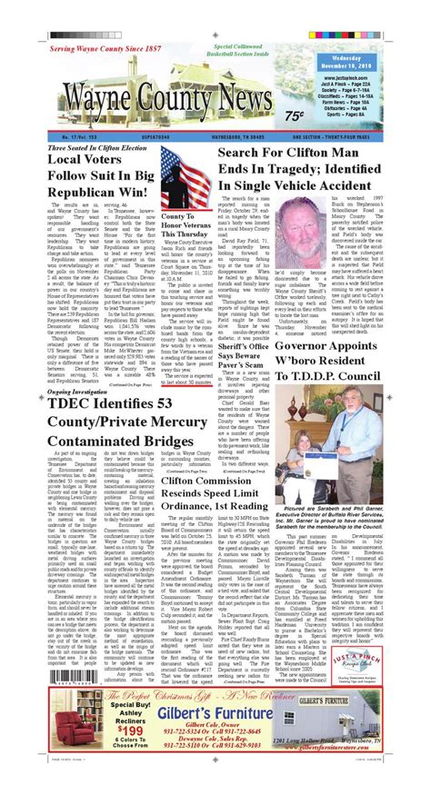 Wayne County News 11 10 10 By Chester County Independent Issuu