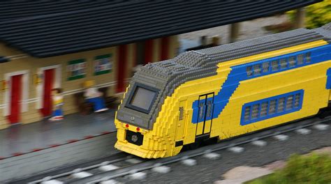 Online crop | yellow and gray LEGO train toy, LEGO, toys, bricks, train ...