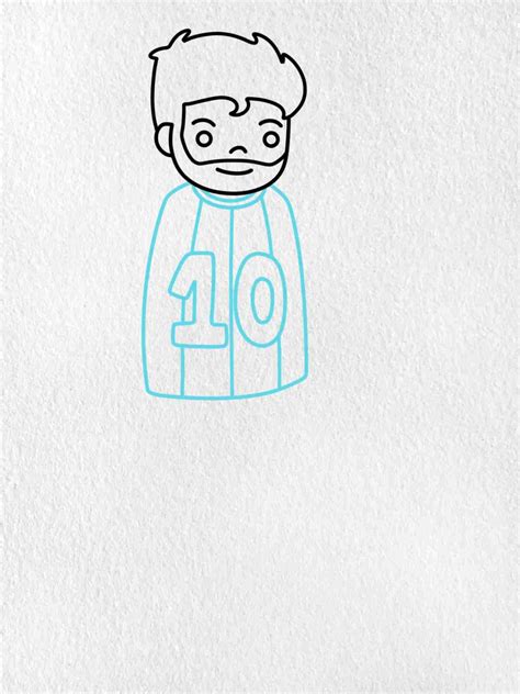 Lionel Messi Drawing (easy) - HelloArtsy