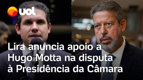 Lira anuncia apoio a Hugo Motta na disputa à Presidência da Câmara dos