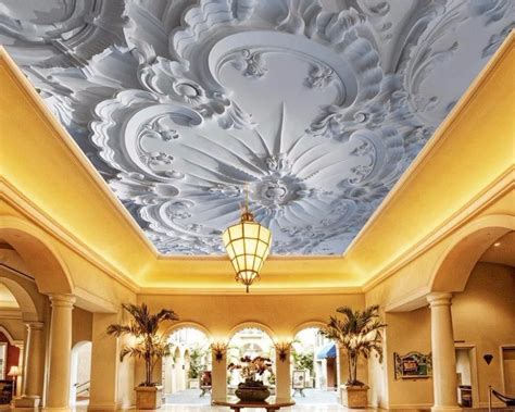 custom modern wallpaper 3d Ceiling Embossed pattern photo wallpaper ...