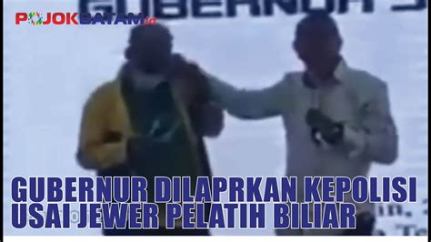 Gubernur Sumatera Utara Dilaprkan Kepolisi Usai Jewer Pelatih Biliar