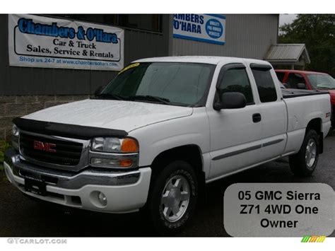 2005 Summit White Gmc Sierra 1500 Z71 Extended Cab 4x4 37637870 Photo 12 Car