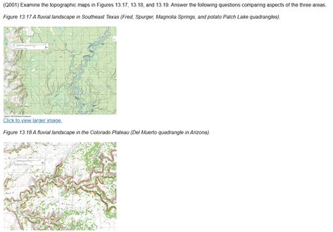 Solved Q001 Examine The Topographic Maps In Figures 1317