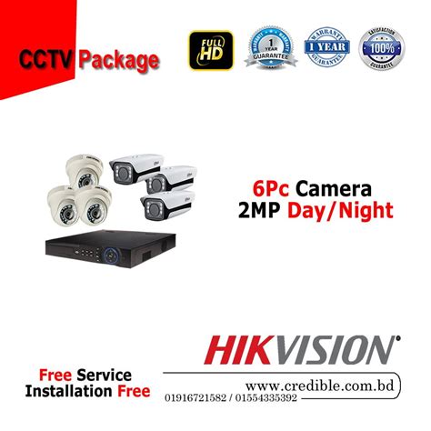 Hikvision Pcs Cctv Camera Package Credible Bd