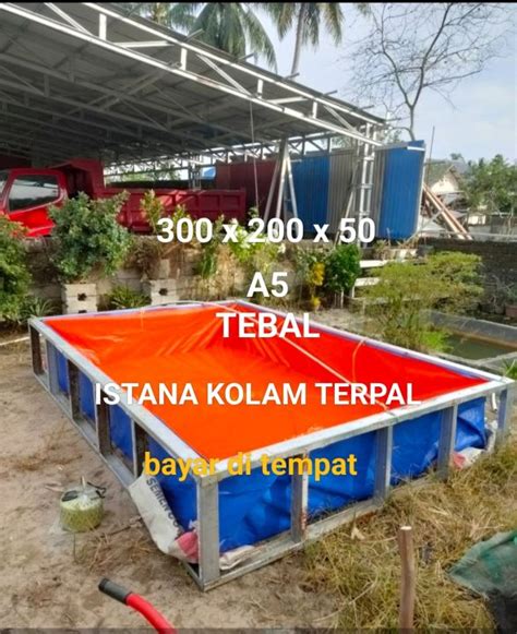 TERPAL KOLAM IKAN A5 TEBAL 3m X 2m X 50cm Bahan Korea Asli Lazada