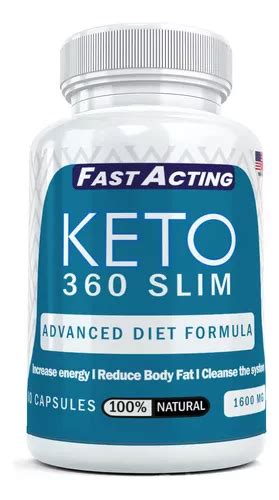 Keto 360 Slim Bajar De Peso Pastillas Adelgazantes Quemador Cuotas