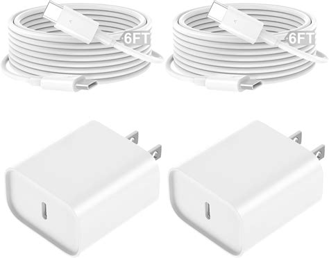 Iphone 15 Charger 20w Usb C Fast Charging Block And 10ft Type C To C Cable Cord