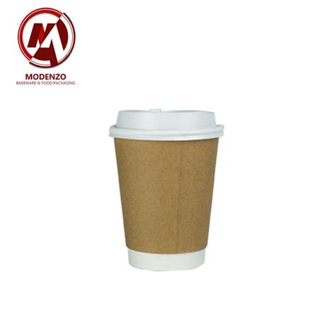 12oz Kraft Double Wall Paper Coffee Cup 1 000pcs Ctn — Modenzo Food