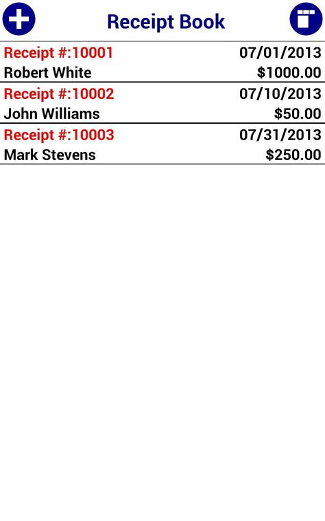 Receipt Book Latest Version 3 for Android