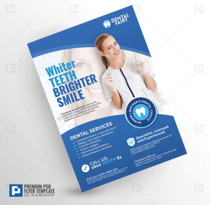 Dental Clinic Promotional Flyer PSDPixel