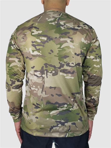 Camiseta Camuflada Multicam Manga Longa Masculina